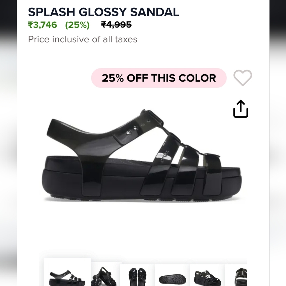 Croc Splash Glossy Sandal